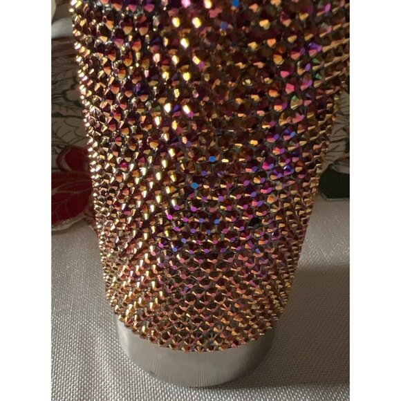 Red Bronze Glass Stone Water Bottle -- 22 Ounces - Picture 5 of 7